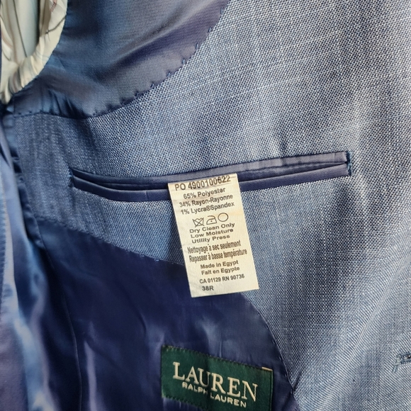 NWT Ralph Lauren Polo Blue Lexington Sport-Coat Blazer Jacket 38R - Picture 7 of 9